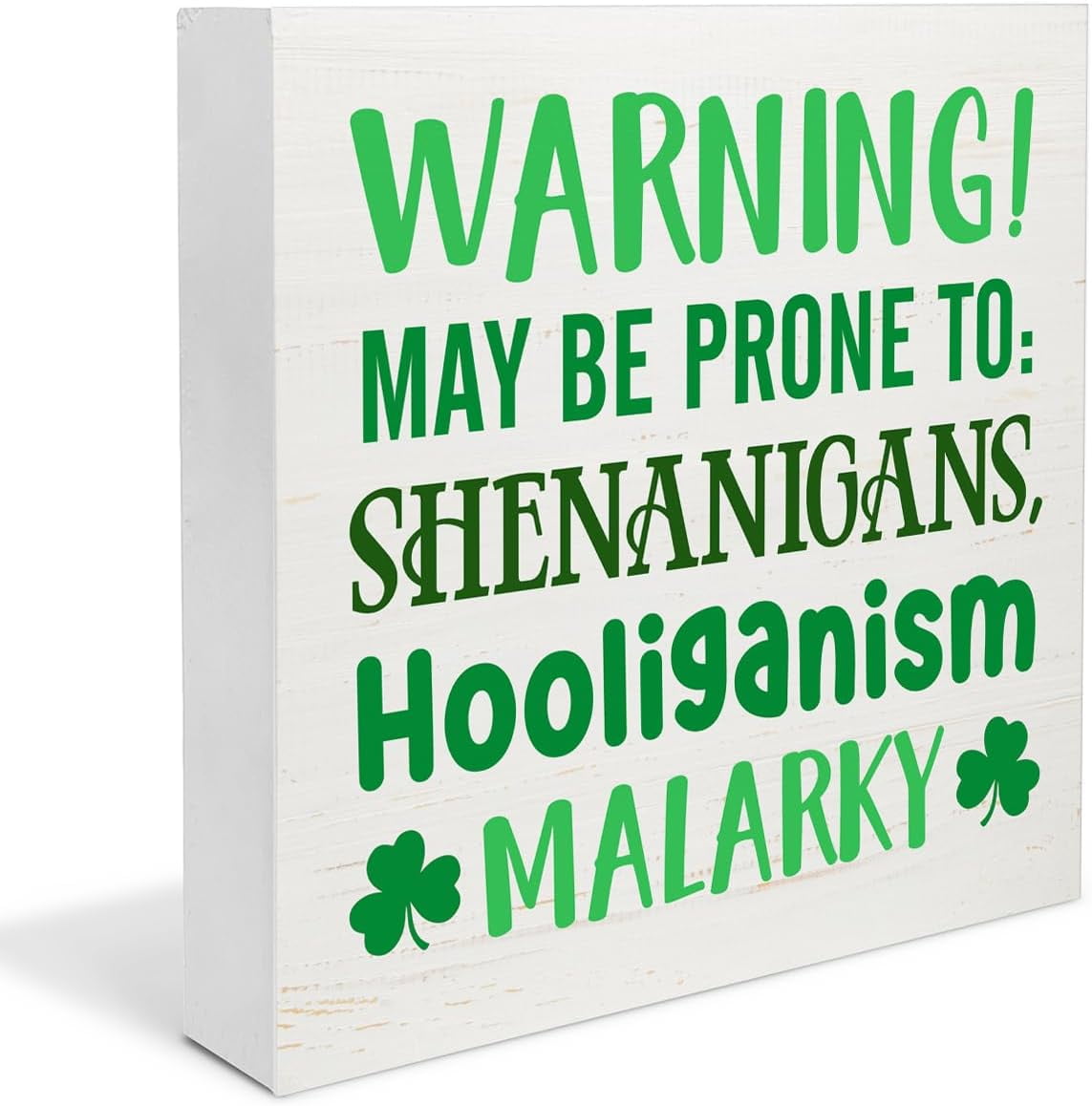 7"×7" St. Patricks Day Decor St. Patricks Day Wooden Sign Home Decor