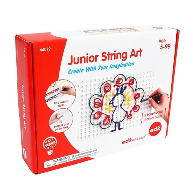 7.7 x 5.5 in. Education Junior String Art Set, Multi Color