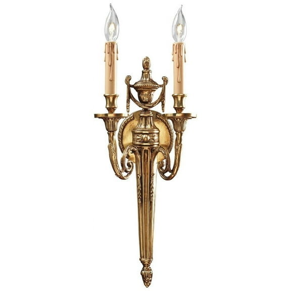 7.75 Inch Two Light Wall Sconce Minka Metropolitan N9602