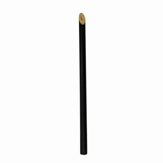 7.75 in. Straw Durable & Reusable Bamboo, Black