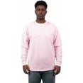 thumbnail image 1 of Milltex Unisex Crewneck Sweatshirt, Casual Fleece Cotton Blend Pullover, Regular Fit Long Sleeve Sweatshirt for Men & Women, Everyday Wear - LightPink, 1 of 4