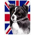 thumbnail image 1 of 7.75 x 9.25 In. Border Collie With English Union Jack British Flag Mouse Pad, Hot Pad Or Trivet, 1 of 1