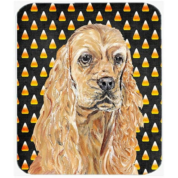 7.75 x 9.25 In. Cocker Spaniel Halloween Candy Corn Mouse Pad, Hot Pad or Trivet