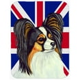 thumbnail image 1 of 7.75 x 9.25 In. Papillon With English Union Jack British Flag Mouse Pad, Hot Pad Or Trivet, 1 of 1