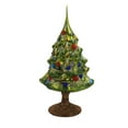 thumbnail image 1 of 7.75In Christmas Tree Centerpiece, Glass, Ornament Free-Standing 11594, 1 of 3