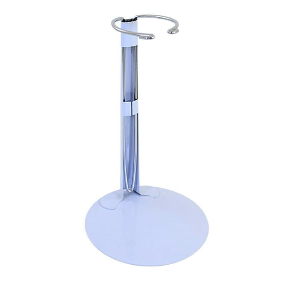 7.75In White Doll Stand 7.25", Metal, Adjustible 232202W