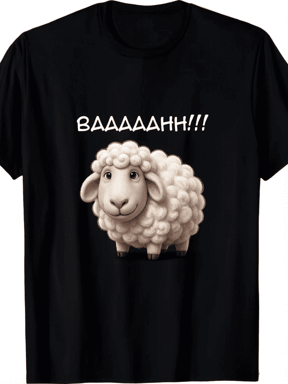 7.76oz Funny Sheep Graphic T-Shirt Baa! We Are Sheep!