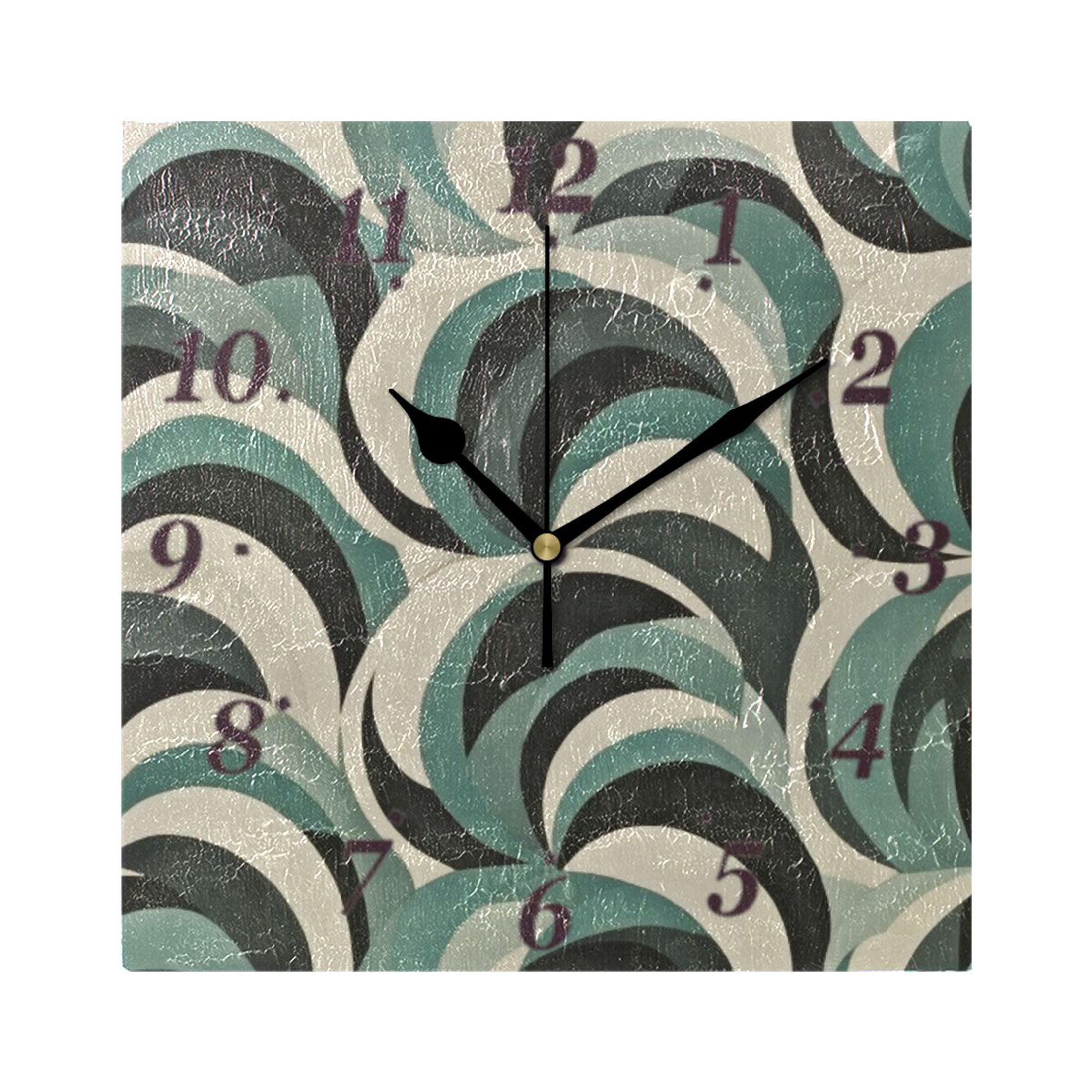 Photo inspiration: Abstract Geometric Pattern Wall Clock Square Clock Decoration Creative Photo Inspiration