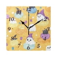 thumbnail image 1 of Cartoon Animal Patterns Wall Clock Square Clock Decoration Creative Clock Dual Use Black Pointer 7.78in, 1 of 10