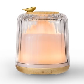 7.78oz Glass Essential Oil Diffuser, Silent Ultrasonic Technology Adjustable Scent Machine, Aromatherapy Humidifier Suitable for Bedrooms, Living Rooms and Offices