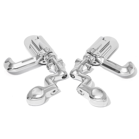 7/8" 1" 1.25" Chrome Highway Foot Pegs For Harley Touring Road King Street Glide Electra Glide FLHTCU FLHTK FLHT FLHTP FLHTC FLHX Fat Bob FXEF Fat Boy FLSTF EFI FLSTFI FLSTFB Forty Eight XL1200X