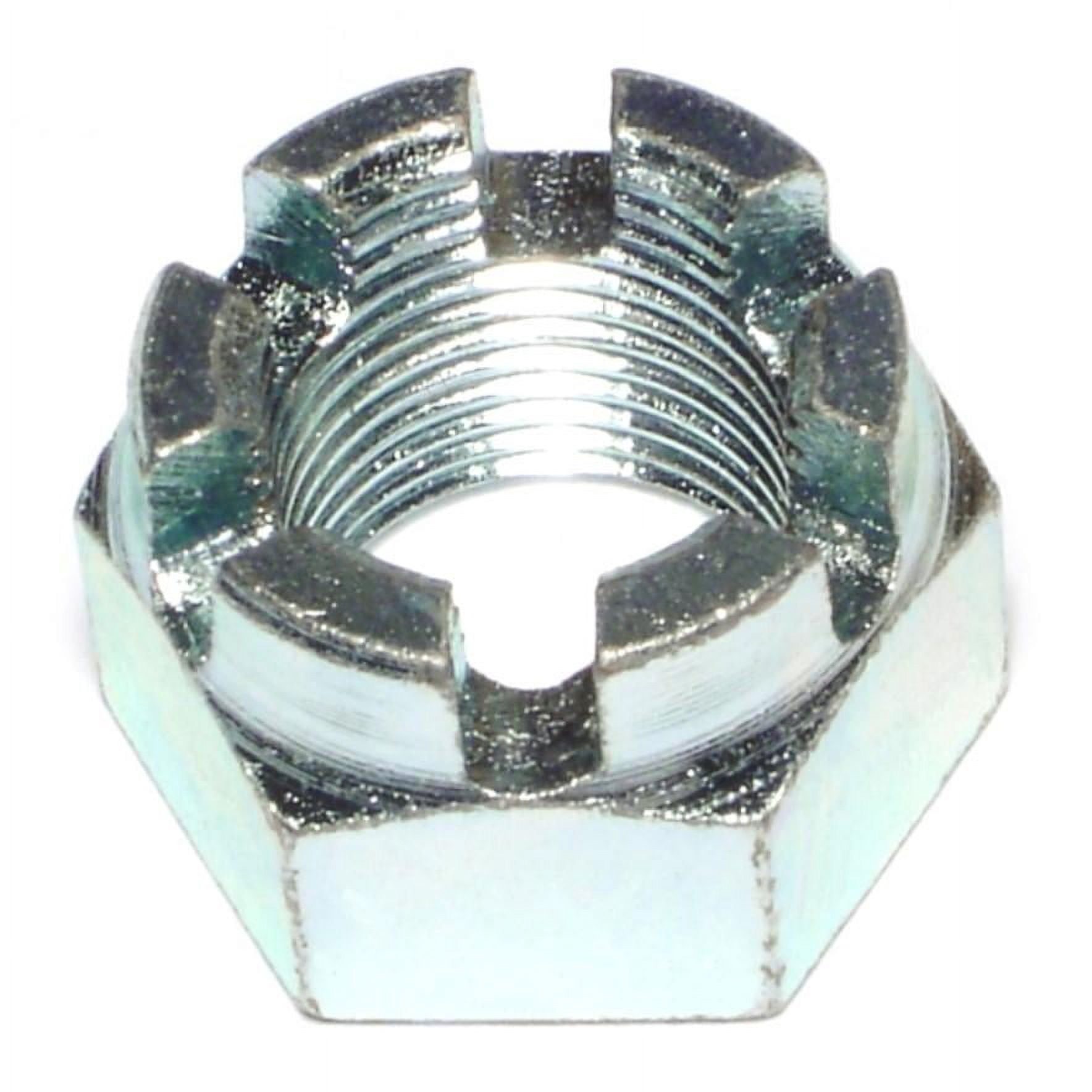 7/8"-14 Zinc Plated Steel Fine Thread Castle Hex Nuts CSTLN-012 (2 pcs.)