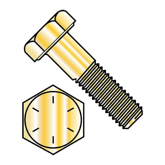 7/8-14X2 Fine Thread Hex Cap Screw Grade 8 Zinc Yellow (Pack Qty 75) BC-8832CH8O