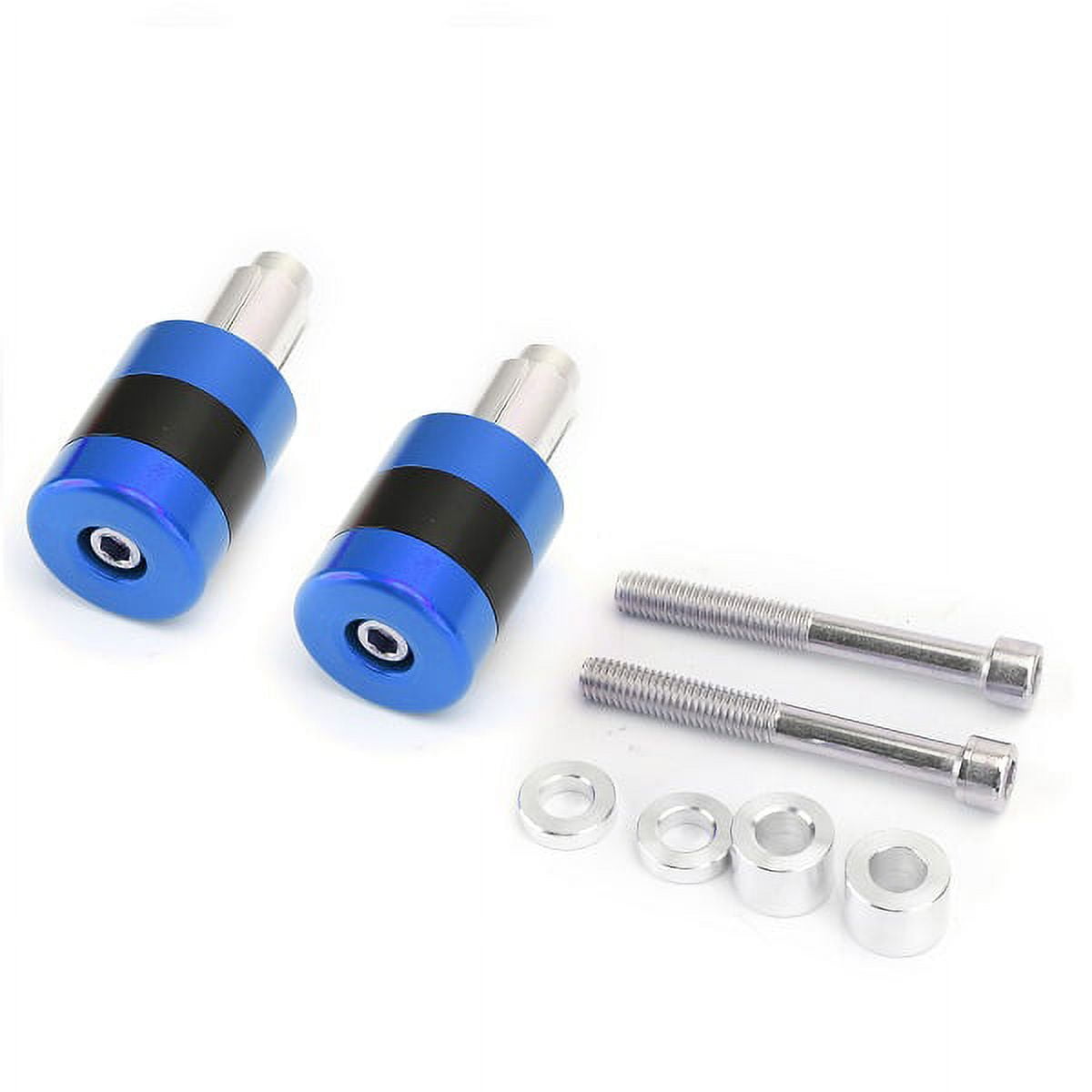 7/8" 22mm Blue Handle Bar Ends Heavy Weight Vibration Reducing Plugs Set 210g