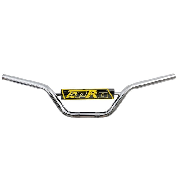 7/8" 22mm Handlebar Direction Steering Handle Bar with Cross Bar Pad 630mm 24.8 Inch Electroplated for Scooter Mini Dirt Pit Bike Quad ATV Go Kart Apollo CRF XR Razor 50cc-250cc Offroad Motorcycle