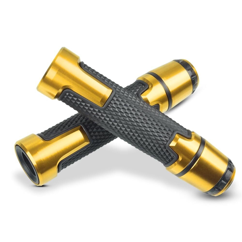 CNC Aluminum Handlebar Grips For Kawasaki ZX-10R - 7/8 Inch, Includes Grip Ends, Multiple Color Options