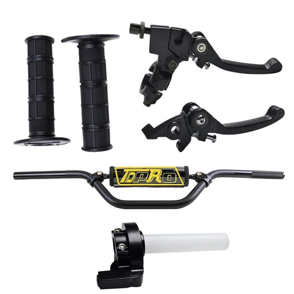 7/8" 22mm SE Pit Bike Handlebars with Hand Grips Throttle Housing Brake Clutch Lever for Go Kart ATV Moped Buggy Quad Dirt Bike Mini Pocket Rocket Bike SSR SDG CRF50 CRF50F CRF70 SSR110