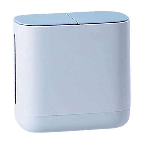 7.8*4.6*7.2 Inch 2-in-1 Mini and Paper Towel Box, Multifunctional Desk Can with Built-in Paper Towel Holder, Countertop Can with Lid, Garbage Bin for Office Home Bathroom Kitchen