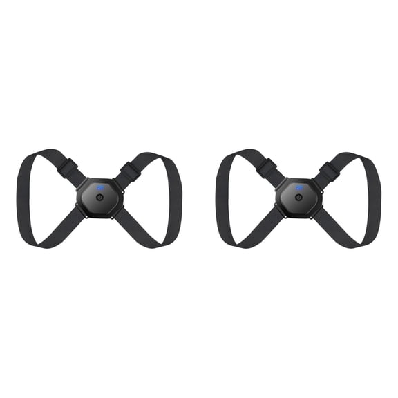 7.8*5.9" Smart Posture Corrector  Adjustable Electronic Neck Hump Corrector with Vibration Reminder, Breathable Back Brace Straightener, Intelligent Sensor Humpback Trainer for Home Office