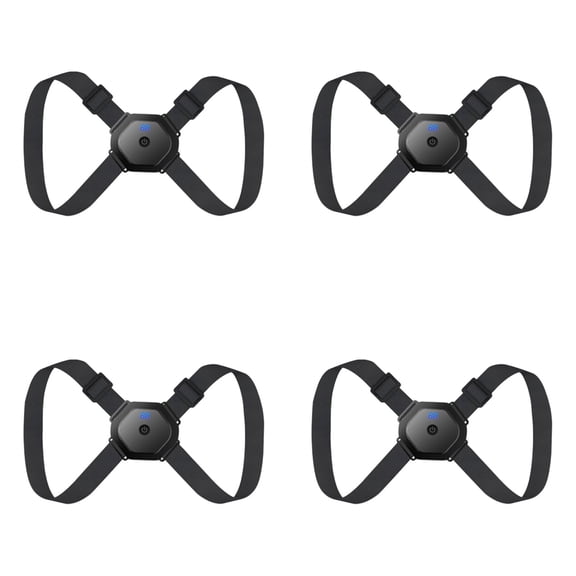7.8*5.9" Smart Posture Corrector  Adjustable Electronic Neck Hump Corrector with Vibration Reminder, Breathable Back Brace Straightener, Intelligent Sensor Humpback Trainer for Home Office