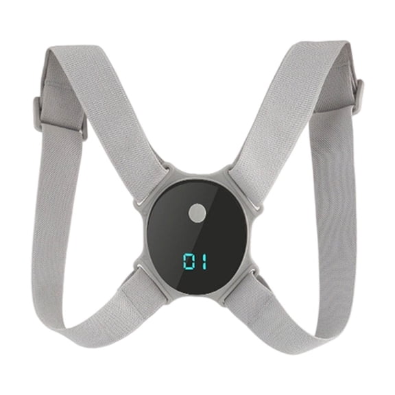 7.8*5.9" Smart Posture Corrector  Adjustable Electronic Neck Hump Corrector with Vibration Reminder, Breathable Back Brace Straightener, Intelligent Sensor Humpback Trainer for Home Office