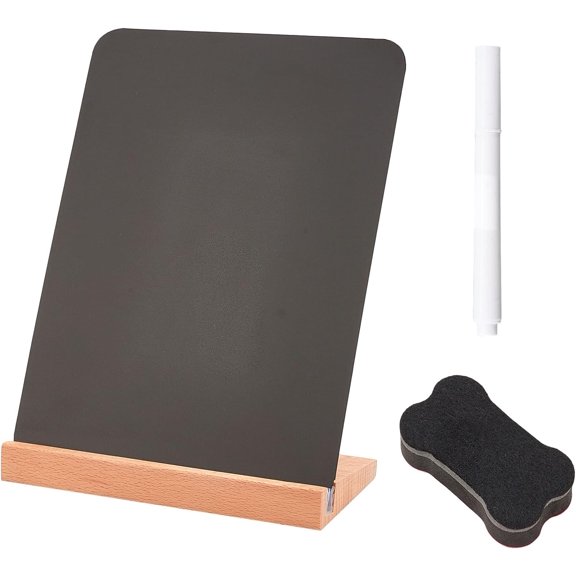 7.8"6" Small Dry Erase Blackboard Desktop Portable Mini Double Sided Blackboard with Pen and Eraser