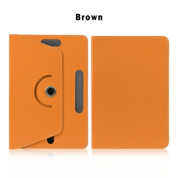 7 8 9 10.1 inch Perfect Hard Shockproof Crystal Pattern PU Leather Protective Shell Universal Cover Tablet Case BROWN UNIVERSAL 9 INCH