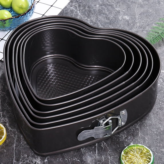 7/8/9/10/11/12inch Baking Cake Molds Heart Removable Bottom Cake Mold Bakeware Nonstick Pans Baking Cheesecake Mold Tool (12inch)