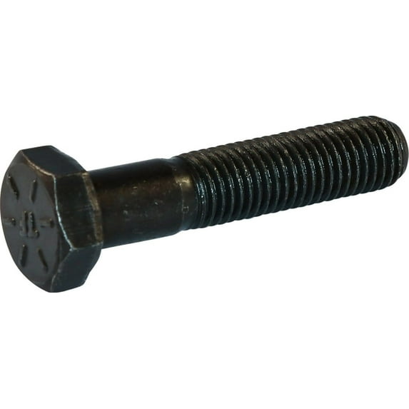 7/8-9 x 6 1/2 Hex Head Cap Screws, Alloy Steel Grade 8, Plain Finish (Quantity: 10 pcs) - Coarse Thread UNC, Partially Threaded, Length: 6 1/2 Inch, Thread Size: 7/8 Inch