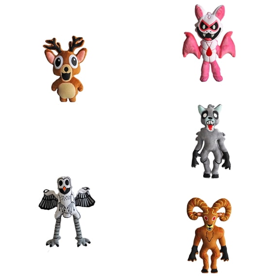 7.8" 99 Nights in the Forest Plush Toy, 99 Nights in the Forest Soft Game Anime Singers Stuffed Figure Throw Pillows for Home Decor for Boys Girls Fans(5pc)