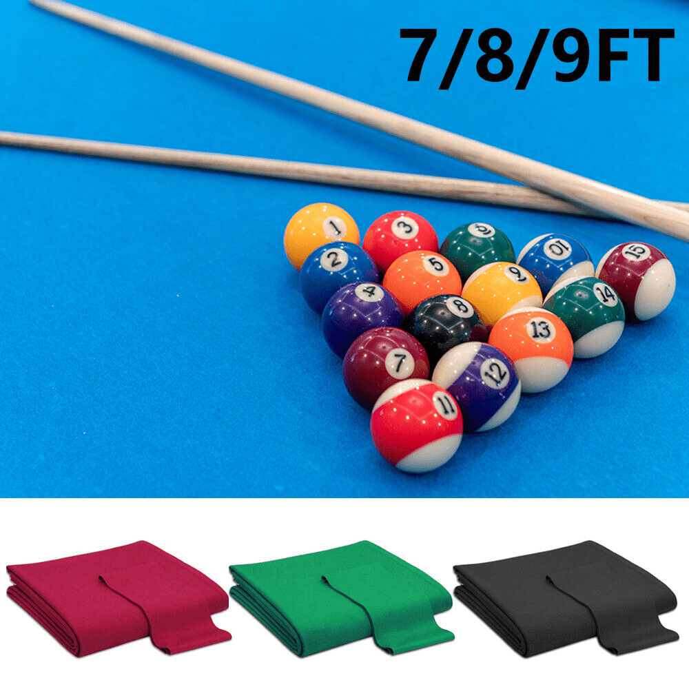 7/8/9Ft Table Worsted Pool Table Cloth Fast Billiard Felt W/ PRECUT RAILS