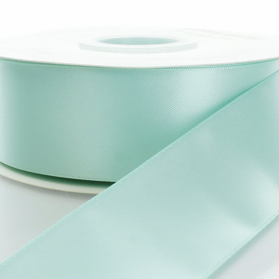 7/8" Aqua Double Face Satin Ribbon 100 Yard Reel