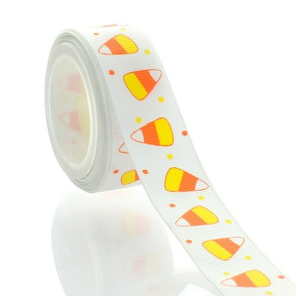 7/8" Candy Corn Grosgrain Ribbon 5 Yard