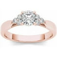 thumbnail image 1 of 7/8 Carat T.W. Diamond Three-Stone Look Engagement Ring in 14kt Rose Gold, 1 of 1
