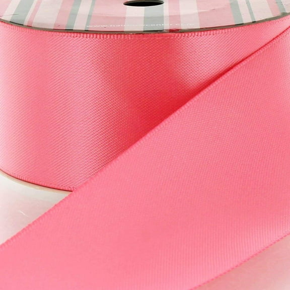 7/8" Coral Rose Double Faced Satin Ribbon 100 Yard Reel