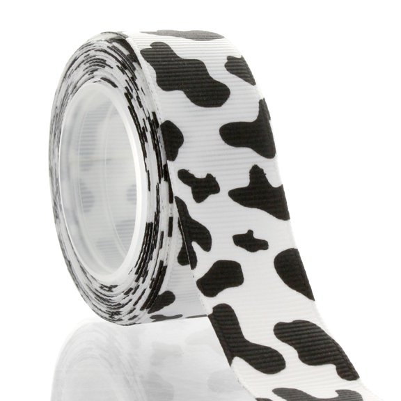 7/8" Cow Grosgrain Ribbon 5 Yard