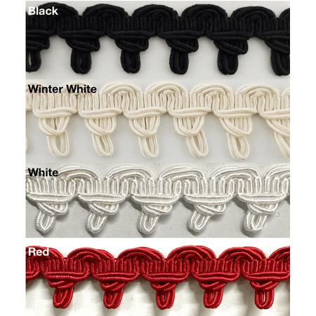 7/8" Designer Braid Gimp Trimming - 12 Continuous Yards - Color Options!