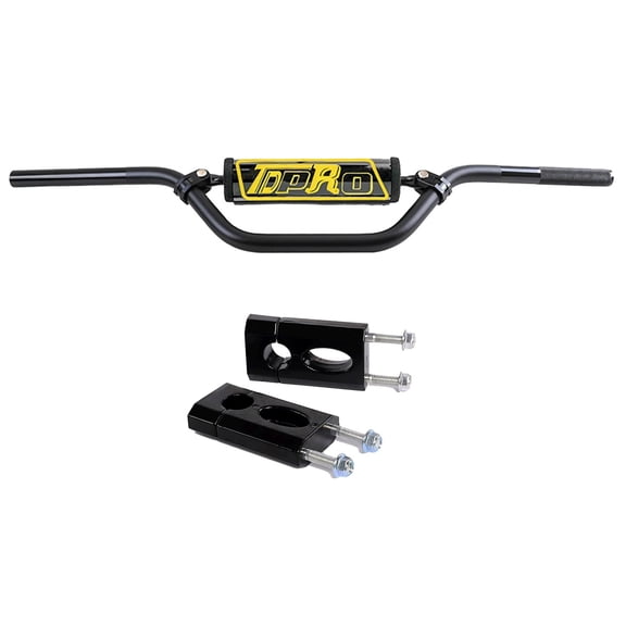 7/8" Dirt Bike Handle Bar with Handlebar Risers Clamps for Pit Dirt Bike XR50 CRF 50cc 70cc KLX110 TTR110 DRZ110 KX65 RM65 TTR Offroad Motorcycle Scooter