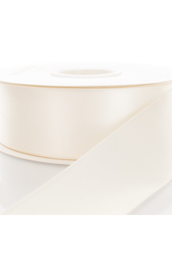 7/8" Double Faced Satin Ribbon 028 Antique White 5 Yard