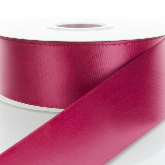 7/8" Double Faced Satin Ribbon 193 Raspberry Pink 5 Yard