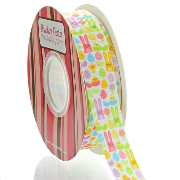 7/8" Easter Time Grosgrain Ribbon 100 Yard