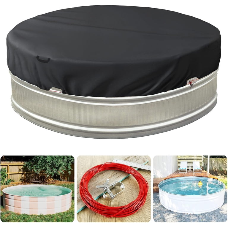 Pool Cover Wire Wire Rope Cover 7-8 Ft Round Stock Tank Pool Cover - Heavy Duty ...