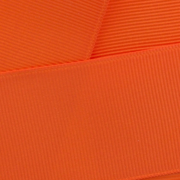 7/8" Grosgrain Ribbon Solid 750 Orange 10yd