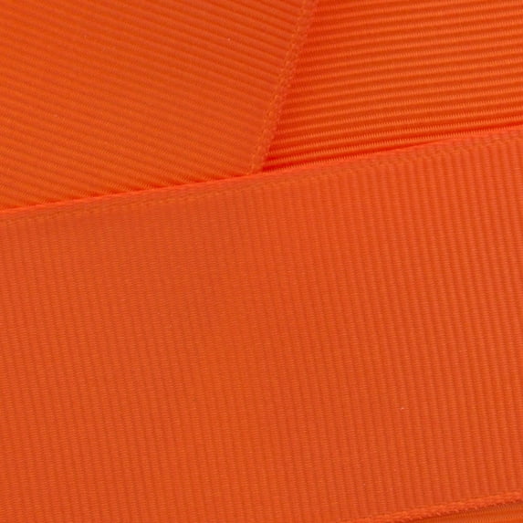 7/8" Grosgrain Ribbon Solid 750 Orange 10yd
