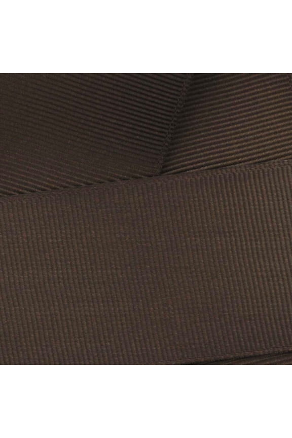 7/8" Grosgrain Ribbon Solid 850 Brown 5yd