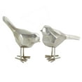thumbnail image 1 of 7", 8"H Gray Polystone Bird Sculpture, by CosmoLiving by Cosmopolitan (2 Count), 1 of 8