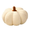 thumbnail image 1 of 7.8" Halloween Pumpkin Plush Pillow, Soft Fleece Stuffed Pumpkins Decor Throw Pillow for Couch, Fall Thanksgiving Room Decor Gifts, White, 1 of 8
