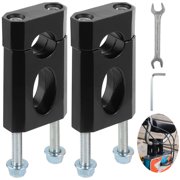 7/8" Motorcycle Handlebar Risers for CRF50 XR50 - Dual-Hole Aluminum Handlebar Adapters with Tools for 50-125cc Dirt Pit Bikes,Anti-Rise Handlebar Mount Clamps with Wrenches