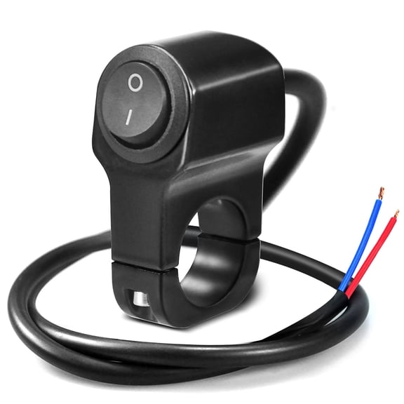 7/8'' Handlebar On Off Toggle Switch for 12v ATV Motorcycle Dirt Bike Motorized Bicycle Mini Bike Scooters Ebike Led Headlight Running Light Electrical System Aluminum Alloy Waterproof 1 Pcs