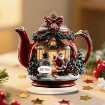 7.8 Inch Acrylic Christmas Tree Stand-Up Decor - 2D Tabletop Ornament with Gift and Reindeer Design for Home, Office, and Holiday Display